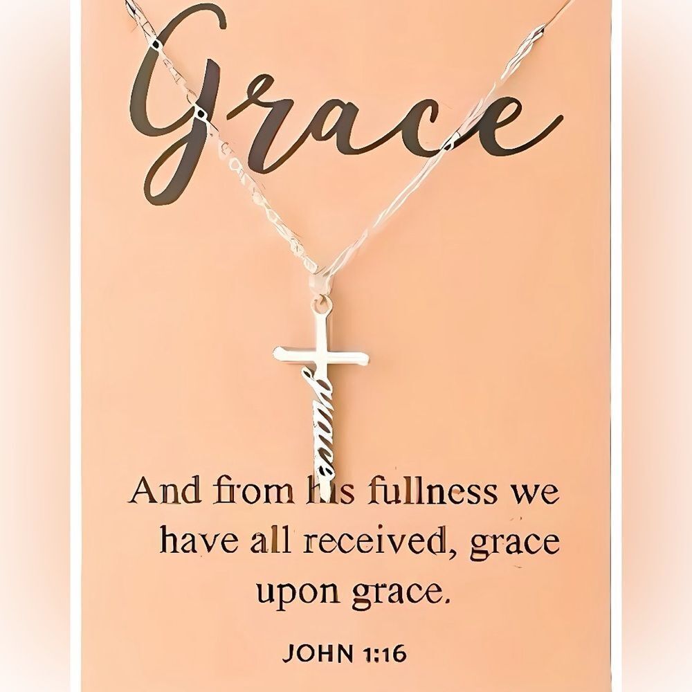 NWT GORGEOUSLY DELICATE STAINLESS STEEL GRACE NECKLACE FALL INTO WINTER